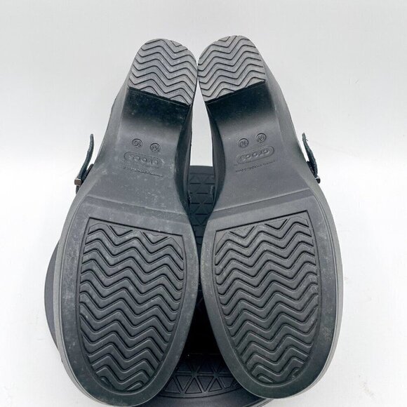 Crocs Shoes Black Rubber Low Heel Open Back Slip On Sarah Clog Mule Womens Sz 10 - Picture 6 of 9